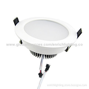 LED Downlight, 12W Power, Frosted Lens and 50,000-hour Lifespan